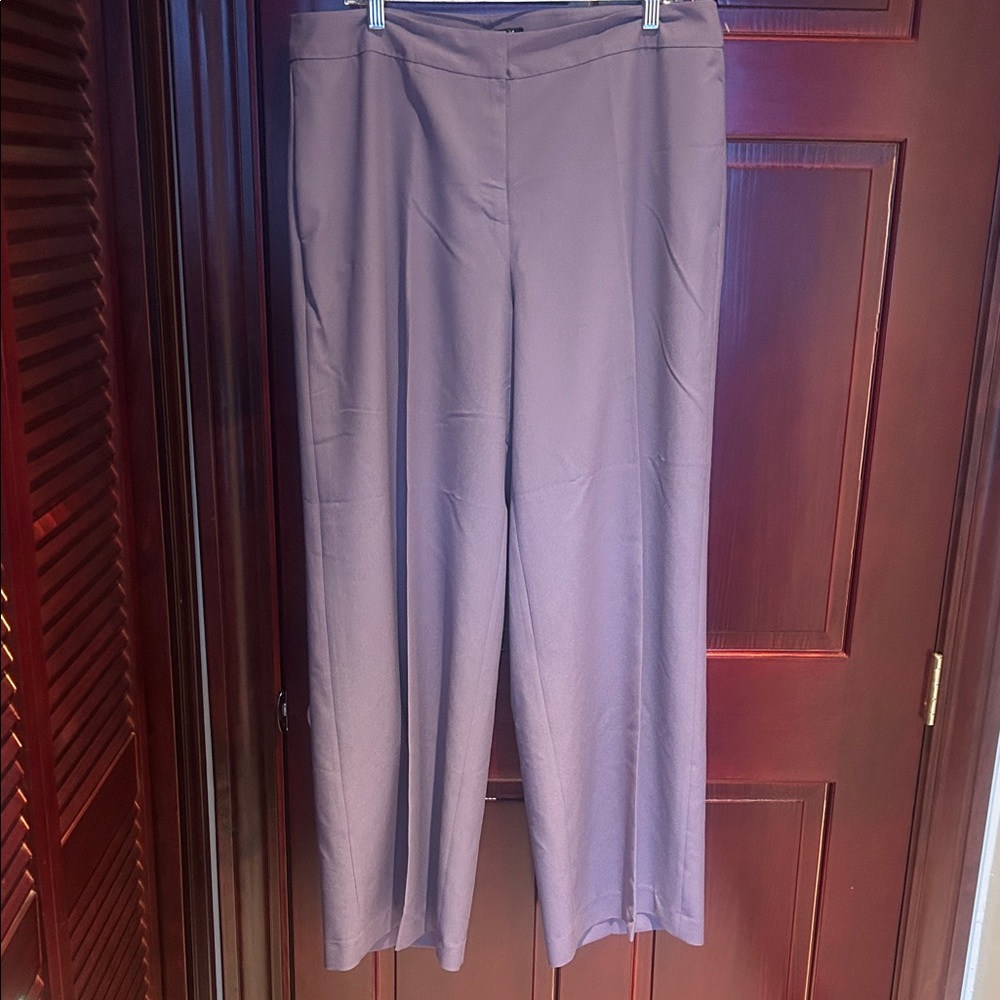 Elegant Lavender Wide-Leg Pants
